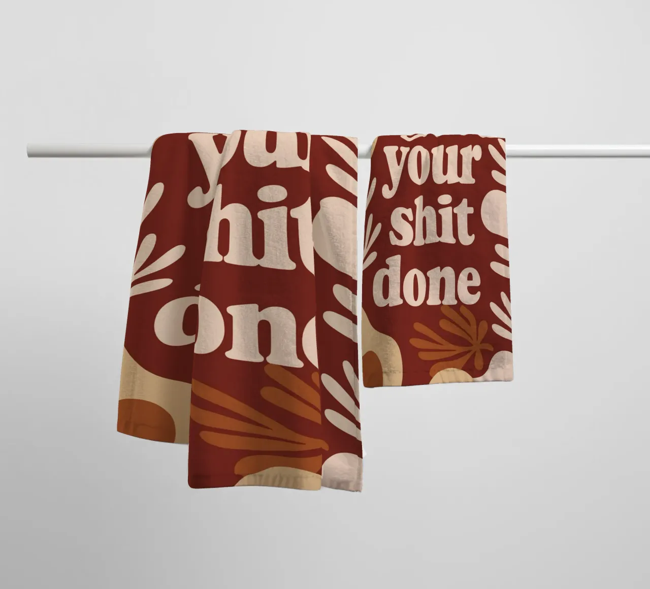 Get Your Shit Done – Bold Boho Motivational asciugamano da bagno da Soleil Basque