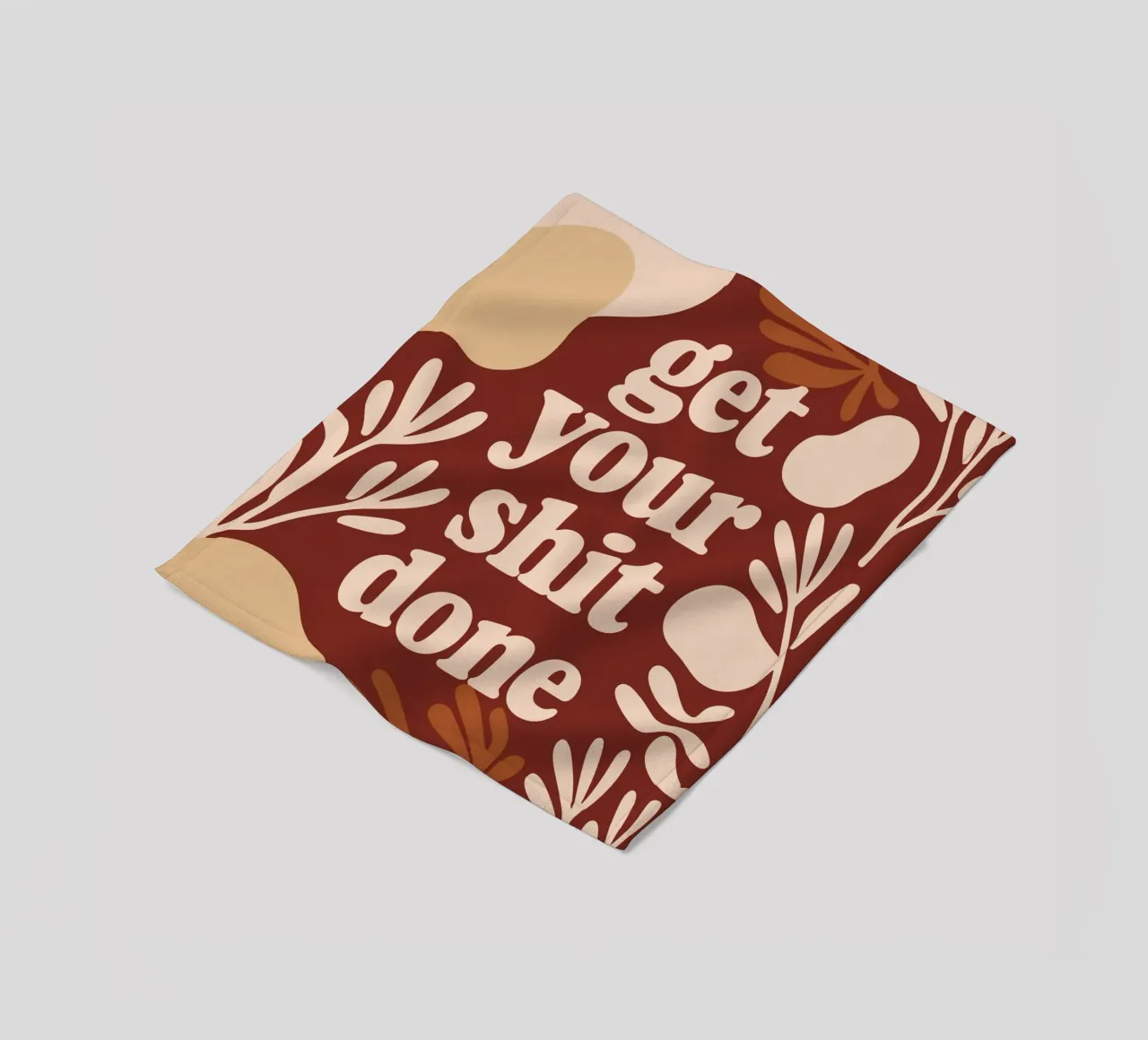 Get Your Shit Done – Bold Boho Motivational coperta in pile da Soleil Basque