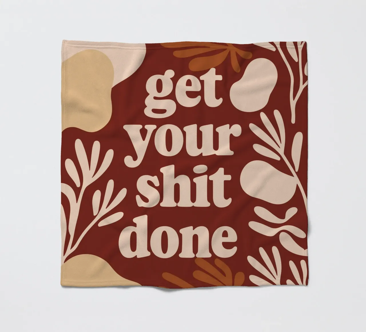 Get Your Shit Done – Bold Boho Motivational coperta in pile da Soleil Basque