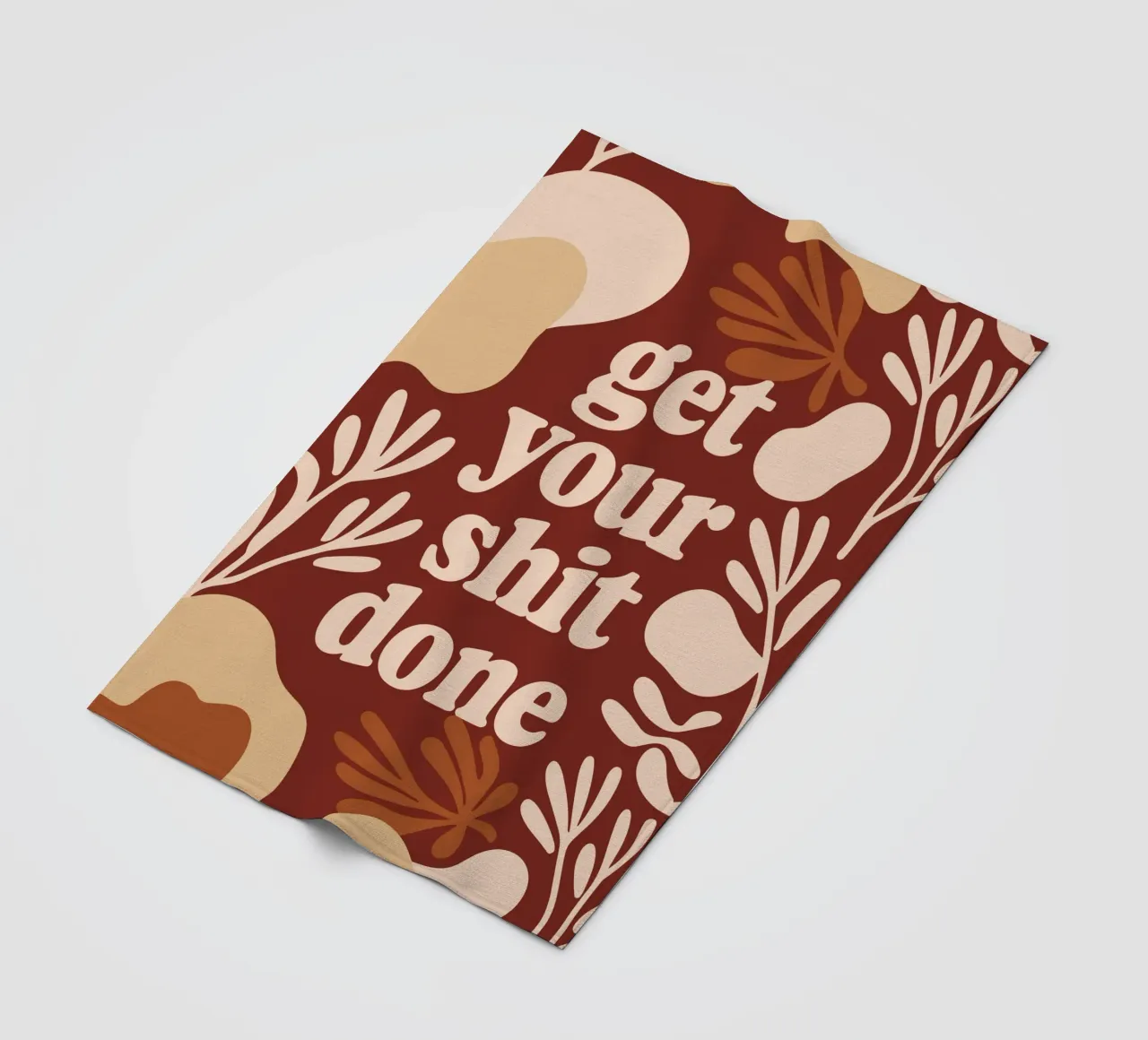 Get Your Shit Done – Bold Boho Motivational coperta in pile da Soleil Basque