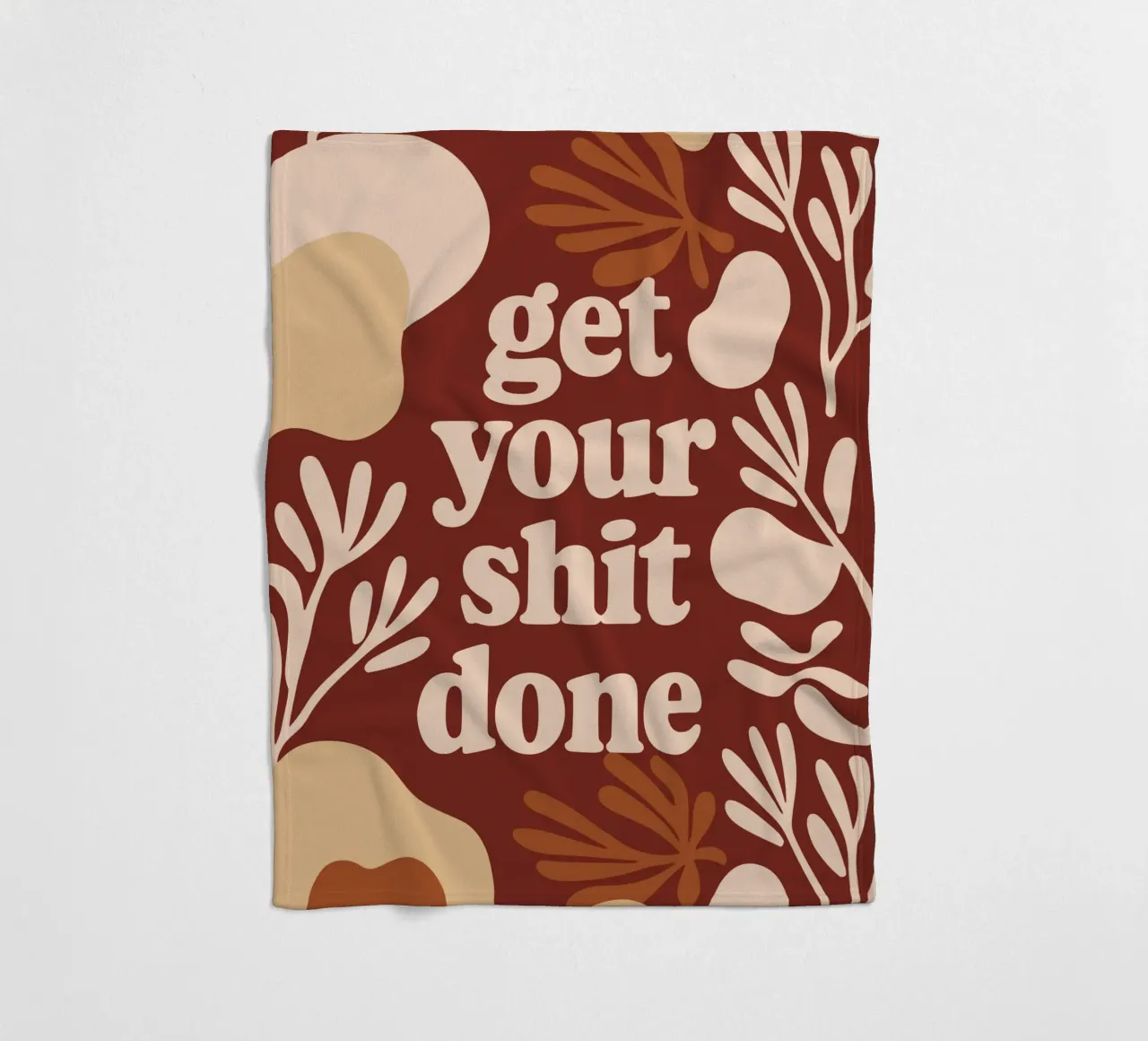 Get Your Shit Done – Bold Boho Motivational coperta in pile da Soleil Basque