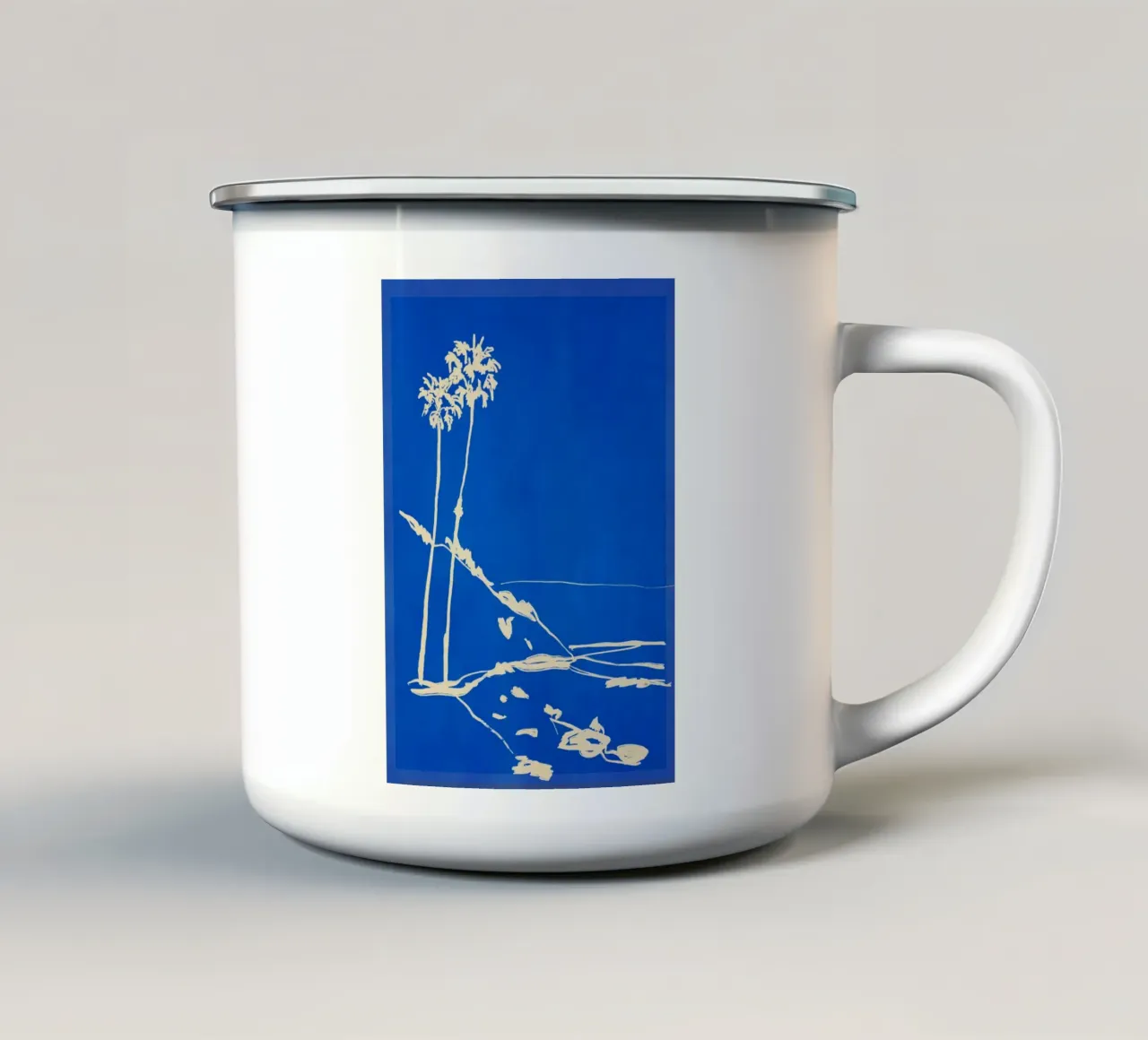 Schizzi di paesaggio 8 tazza in smalto da LeaDArt