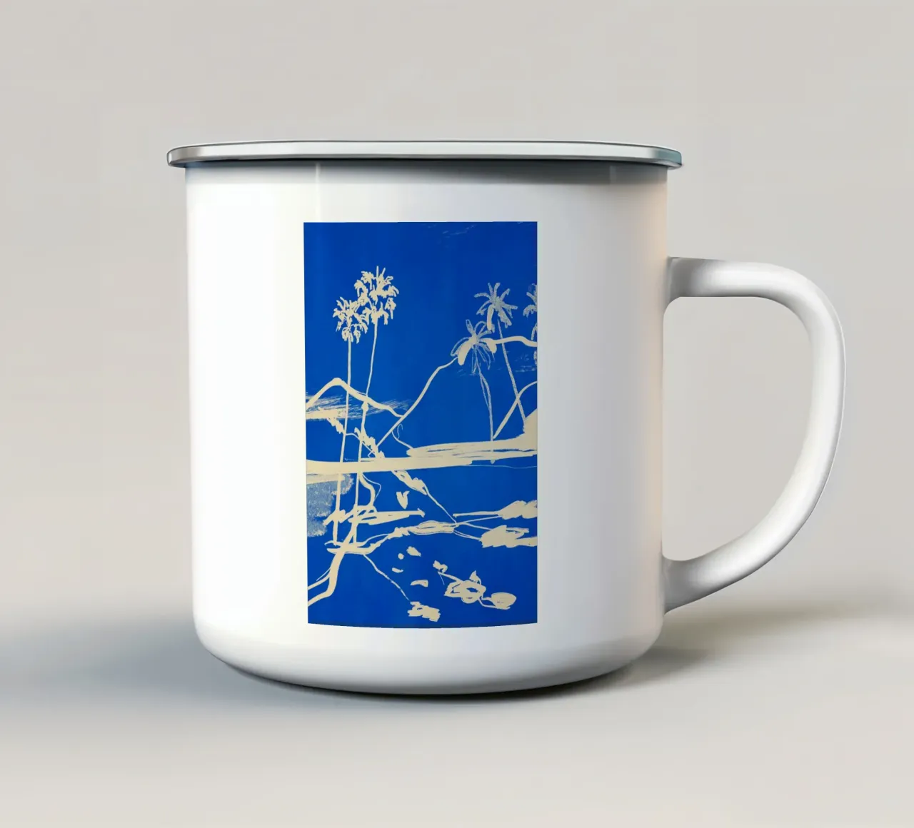 Schizzi di paesaggio 9 tazza in smalto da LeaDArt