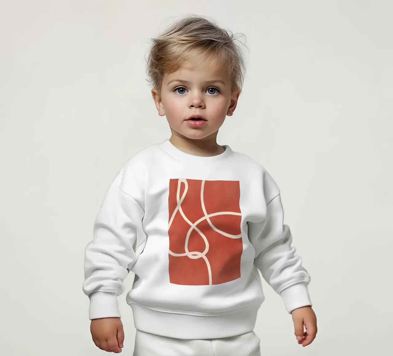 Linea astratta 42 felpa neonato da LeaDArt