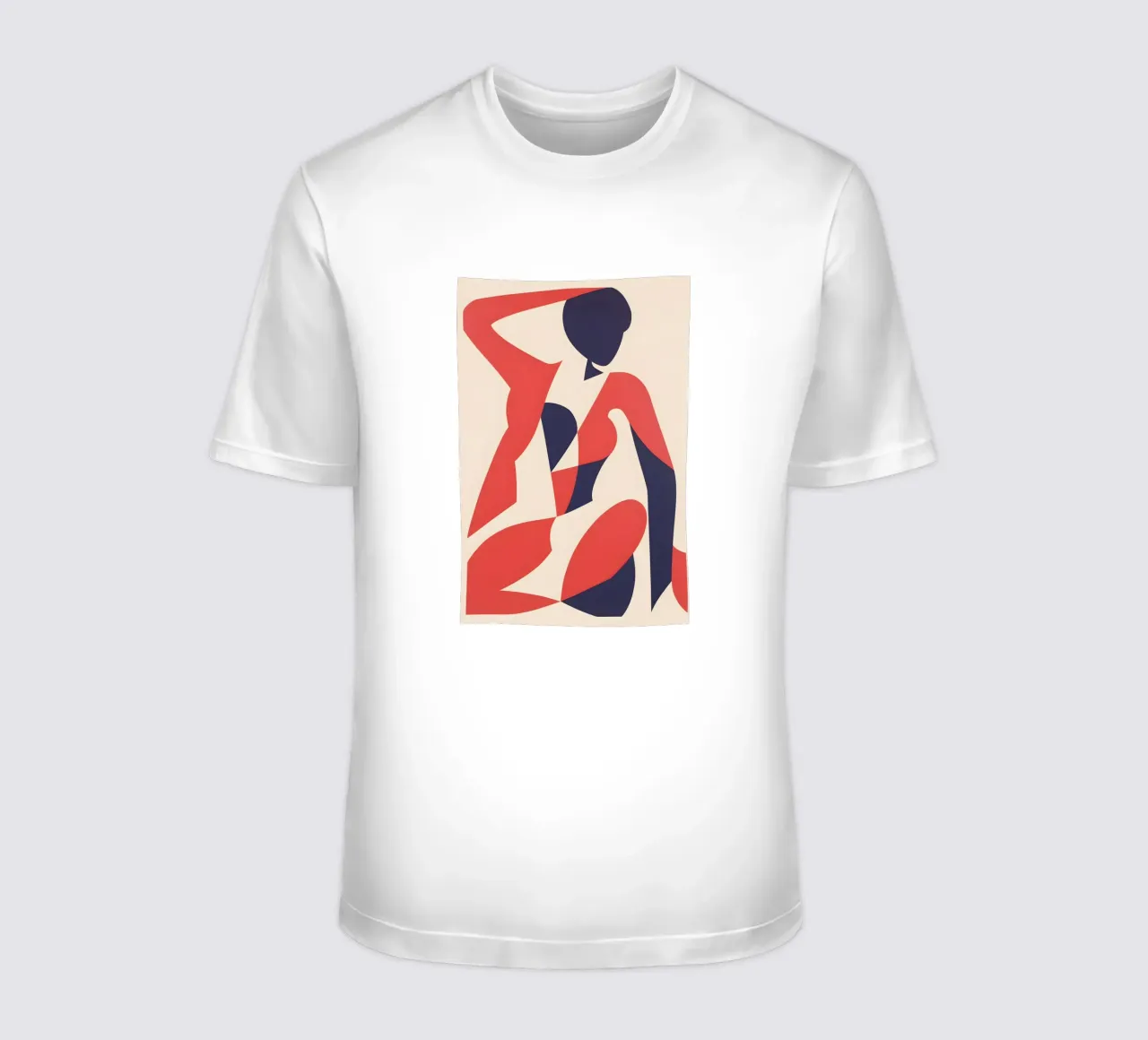 Female nude pose t-shirt by Carinaprint