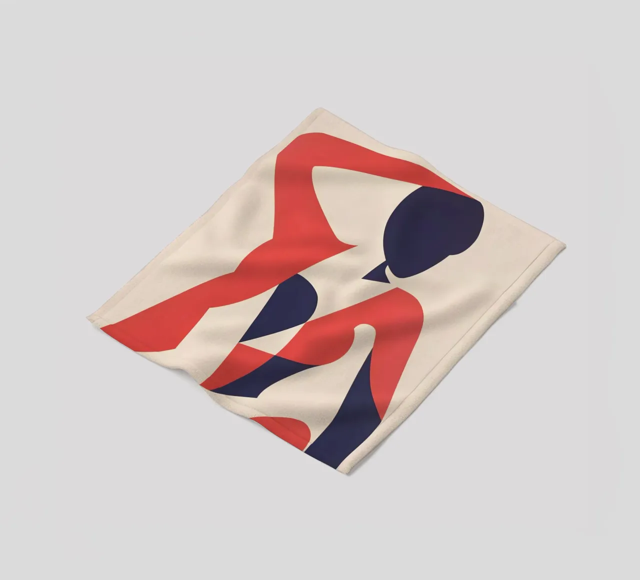 Female nude pose fleece blanket by Carinaprint