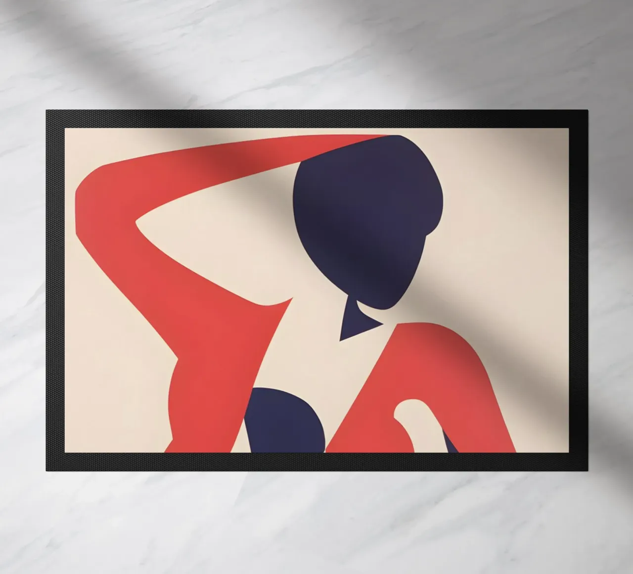 Posa nuda femminile zerbino da Carinaprint