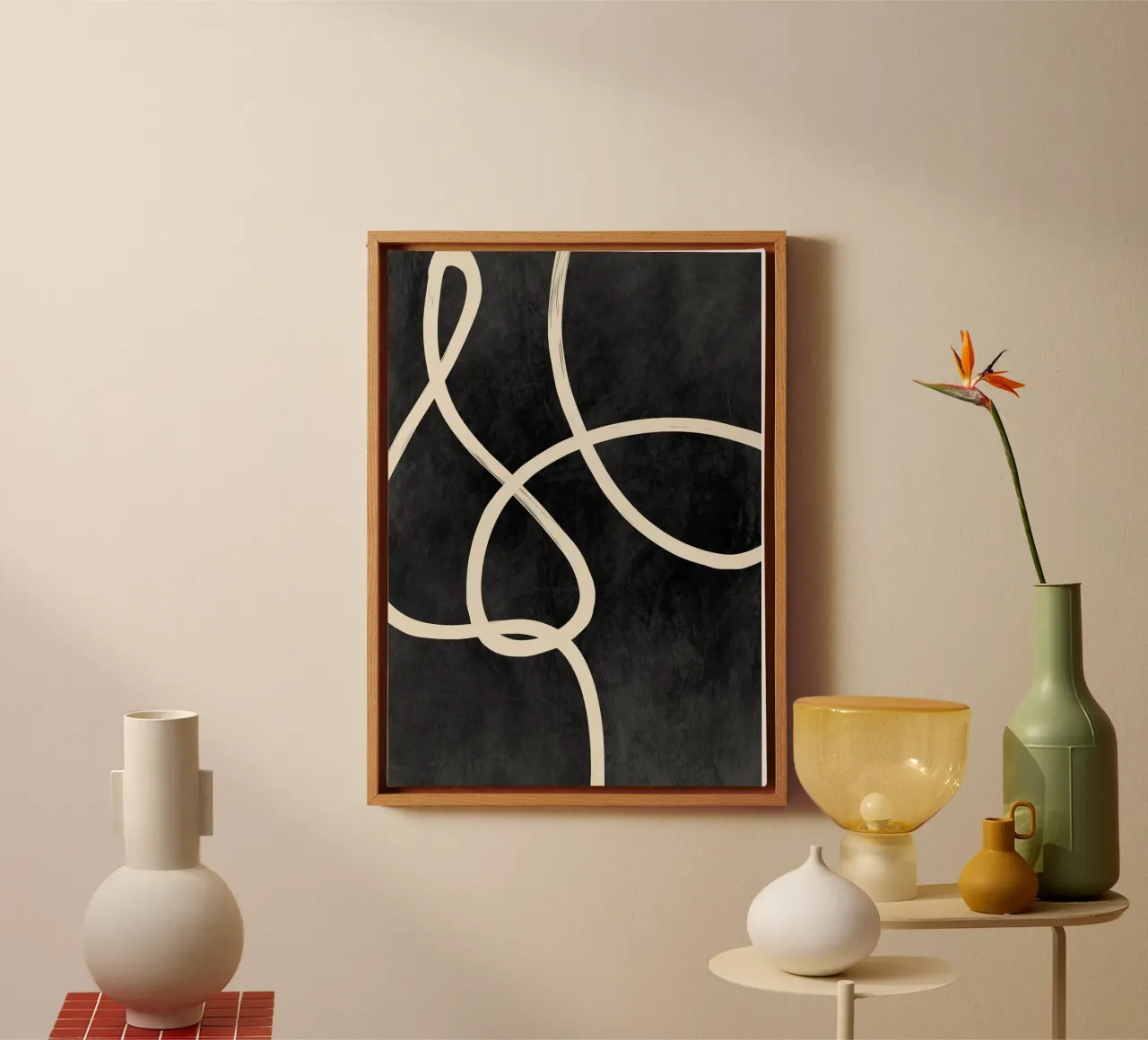 Abstract Line 41 canvas by LeaDArt