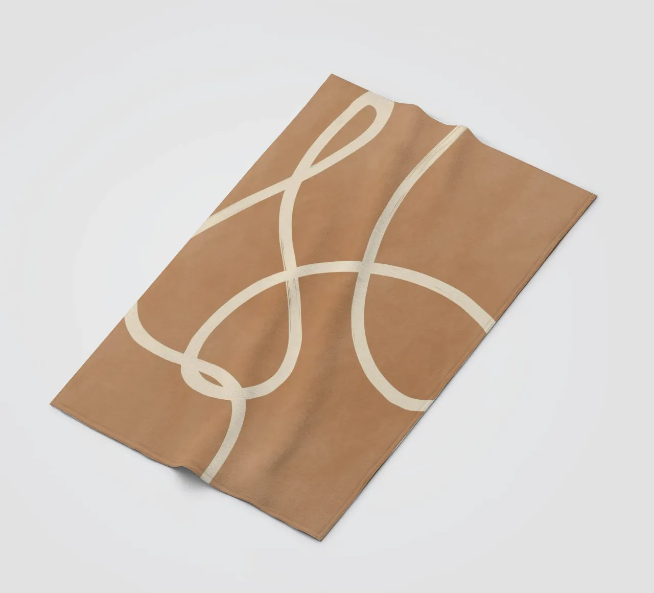 Linea astratta 40 coperta in pile da LeaDArt