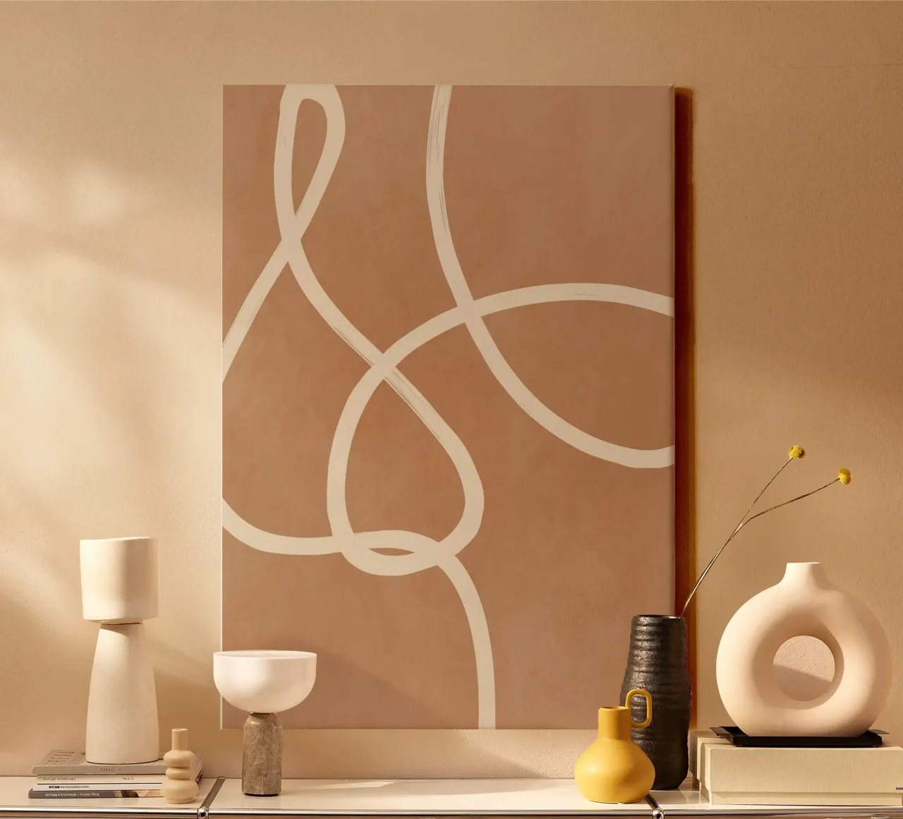 Abstract Line 40 canvas by LeaDArt