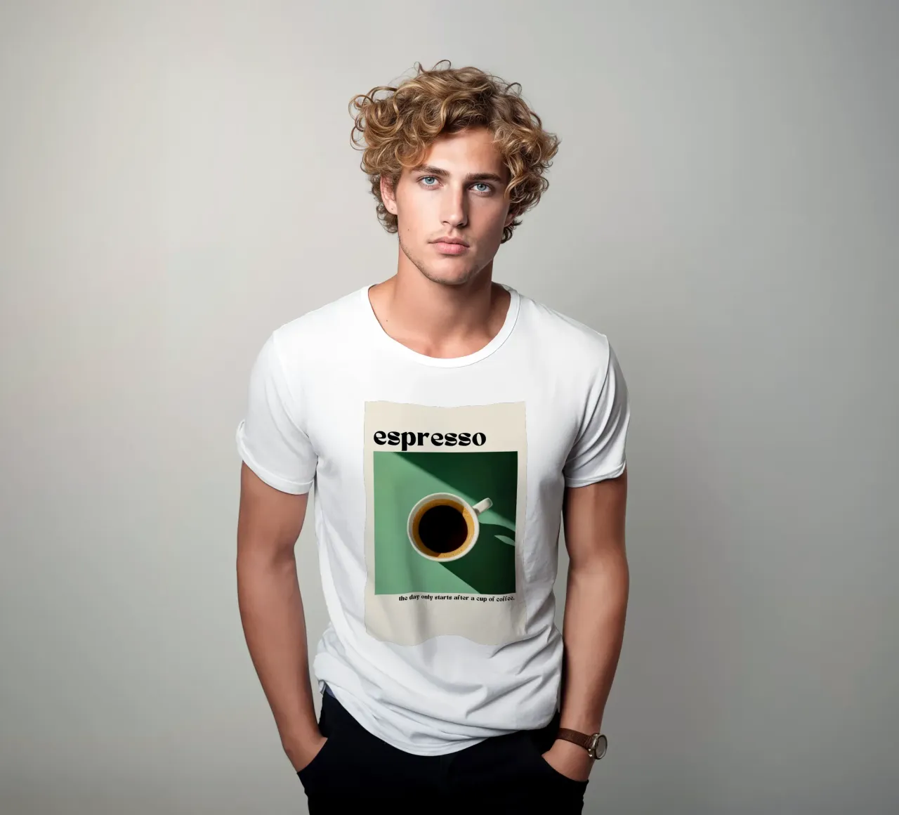 espresso t-shirt da NORDLICHT DESIGNS