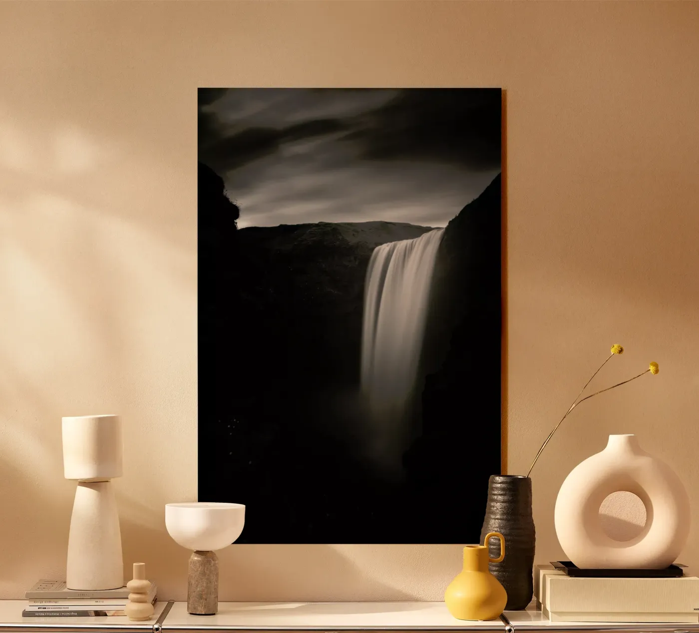 Skogafoss Study 1 acryl van Michael J. Reibert