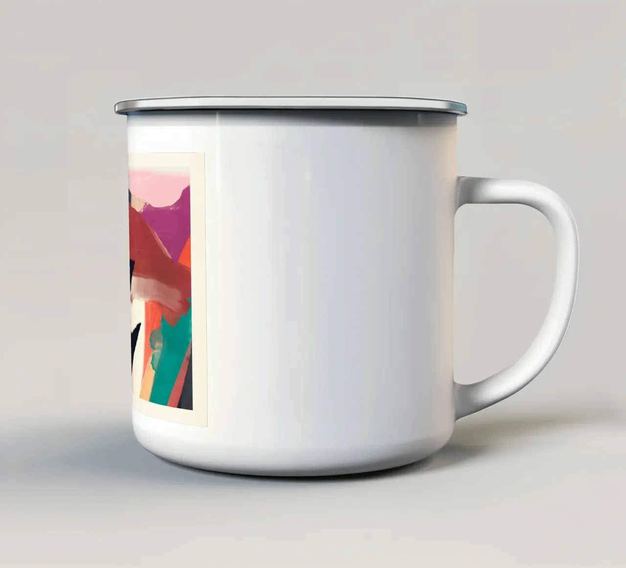 Pittura astratta tazza in smalto da LeaDArt