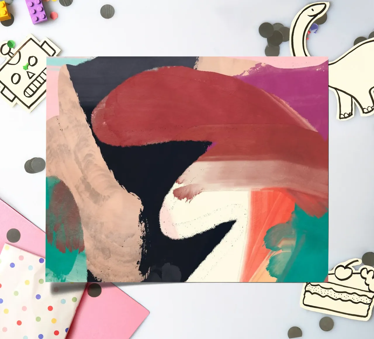 Abstract Painting sticker sheet by LeaDArt