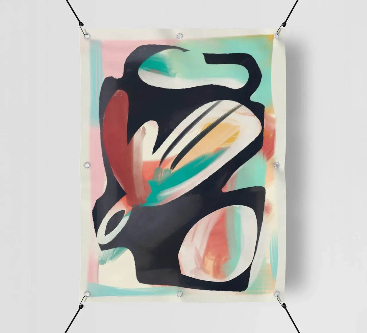 Pittura astratta 2 telo in pvc da LeaDArt