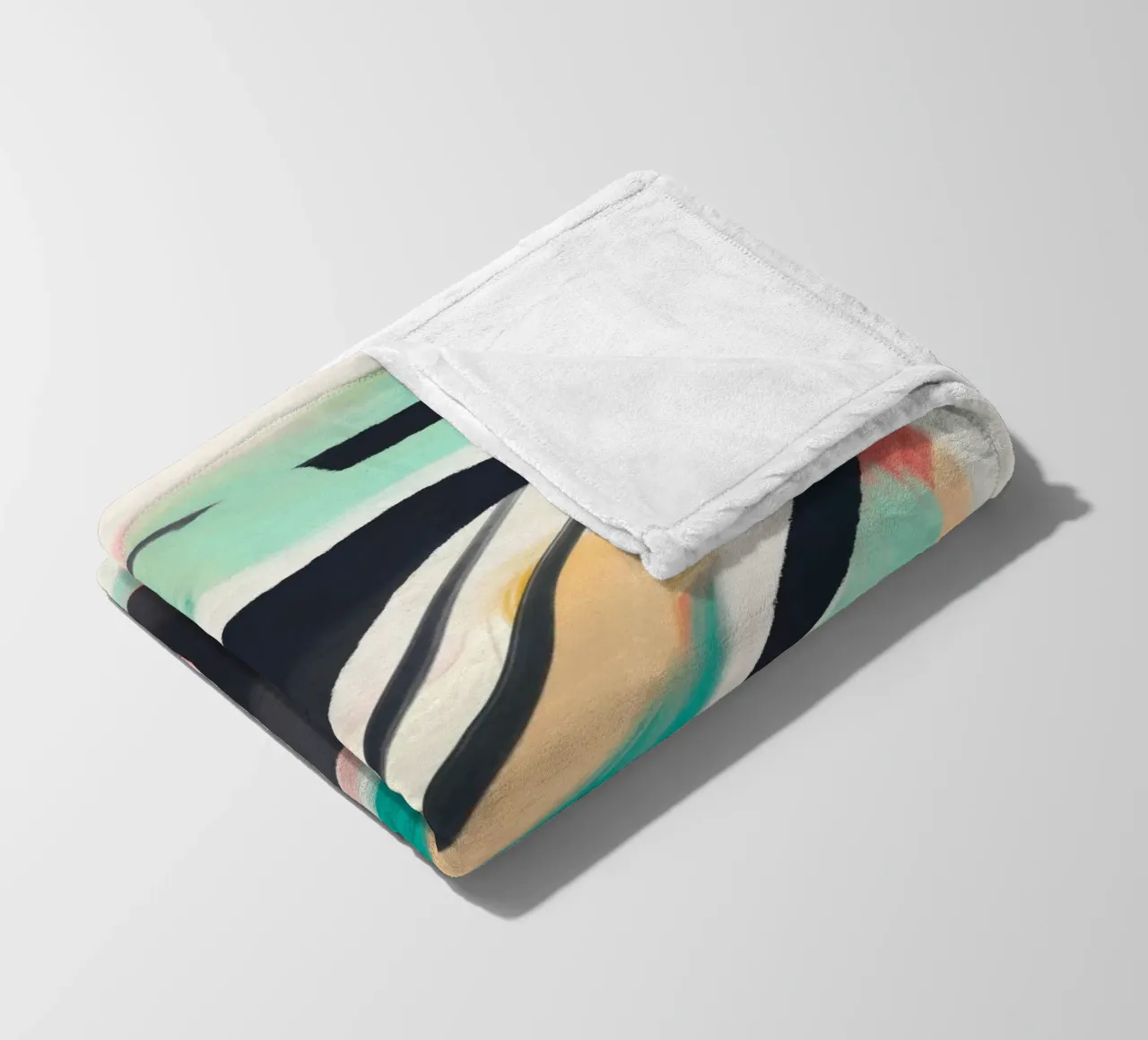 Abstract Painting 2 fleece blanket by LeaDArt