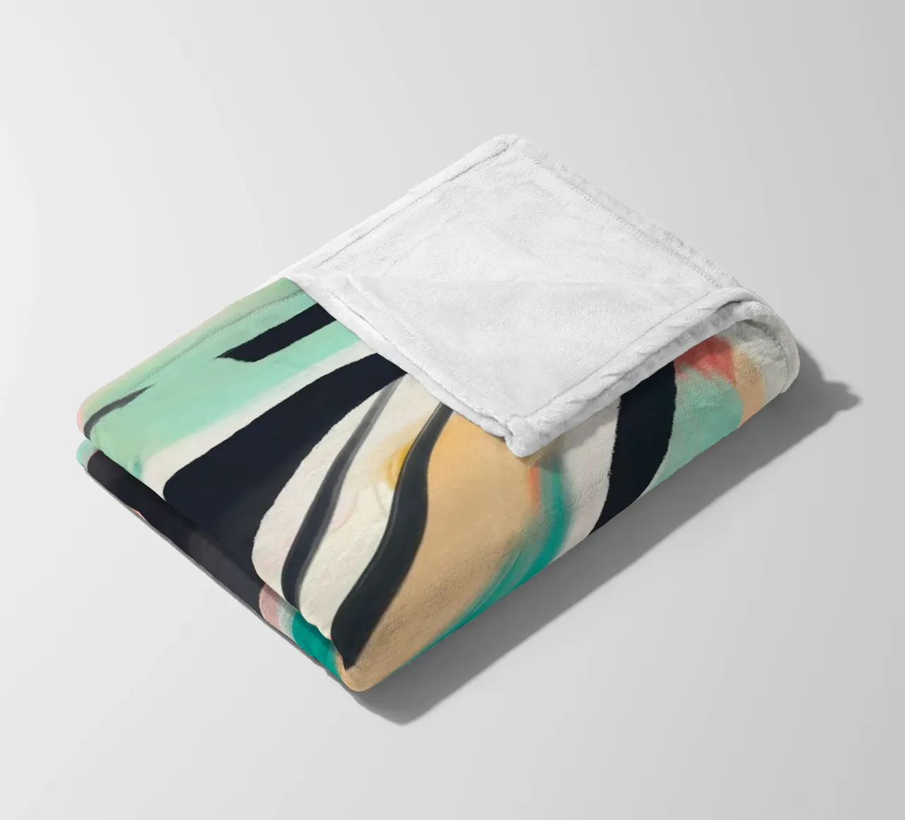 Abstract Painting 2 fleece blanket by LeaDArt
