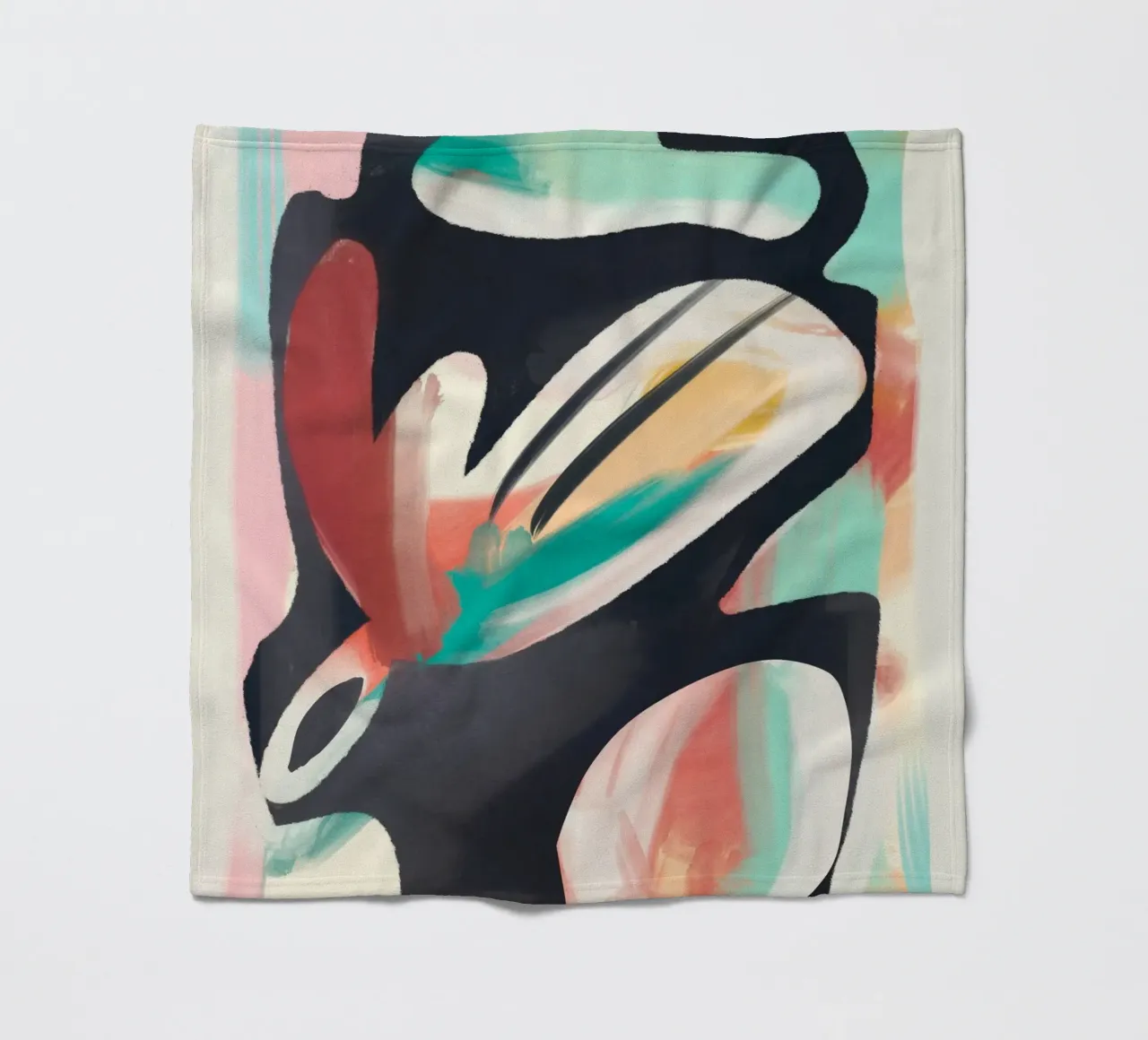 Abstract Painting 2 fleece blanket by LeaDArt