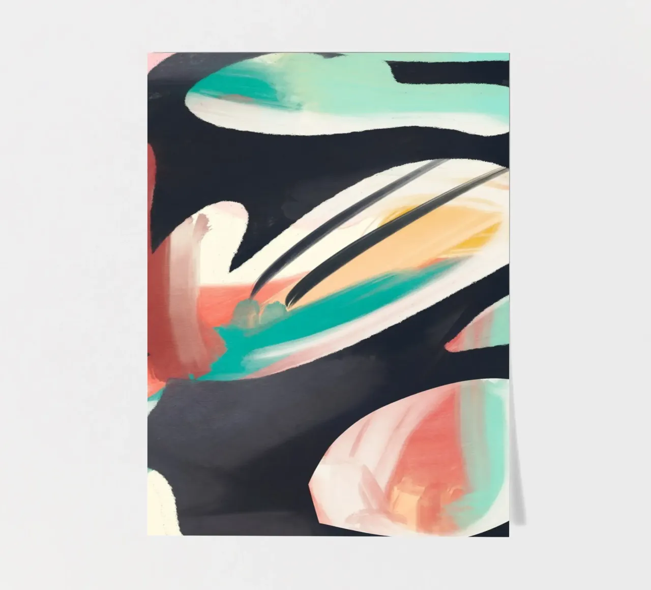 Abstract Painting 2 sticker sheet by LeaDArt