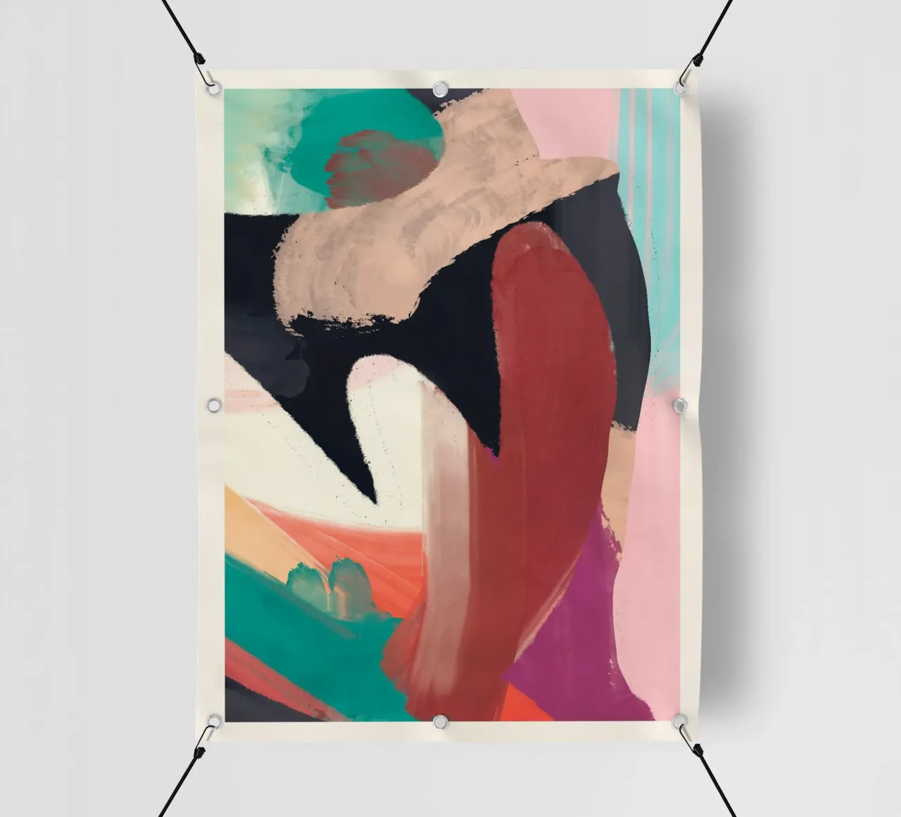 Pittura astratta 3 telo in pvc da LeaDArt