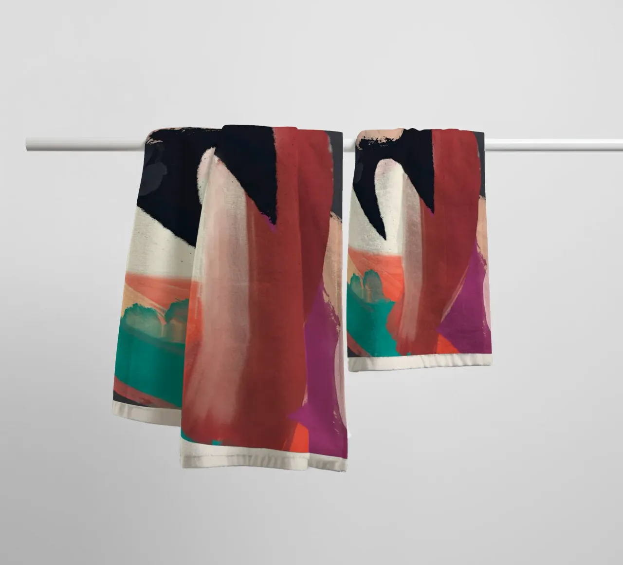 Abstract Painting 3 towel by LeaDArt