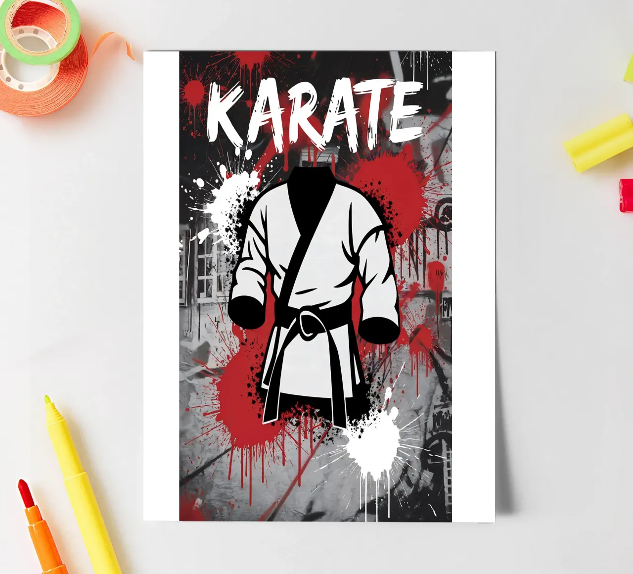 Karate: The Way of the Warrior sticker sheet by GameDay Studio