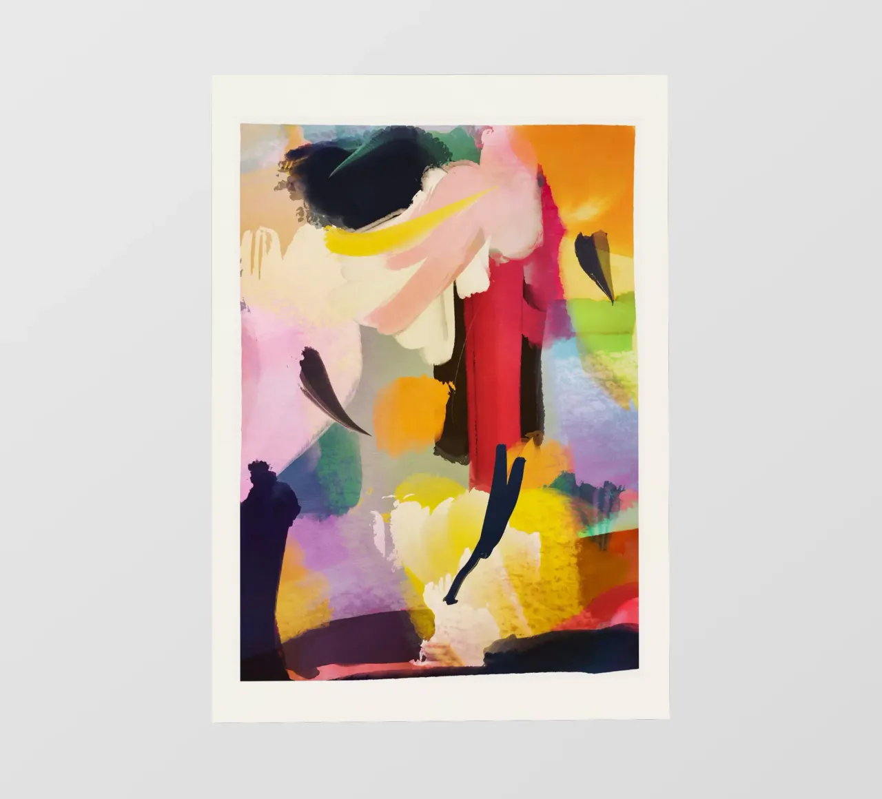 Abstract Painting 5 backlit film by LeaDArt