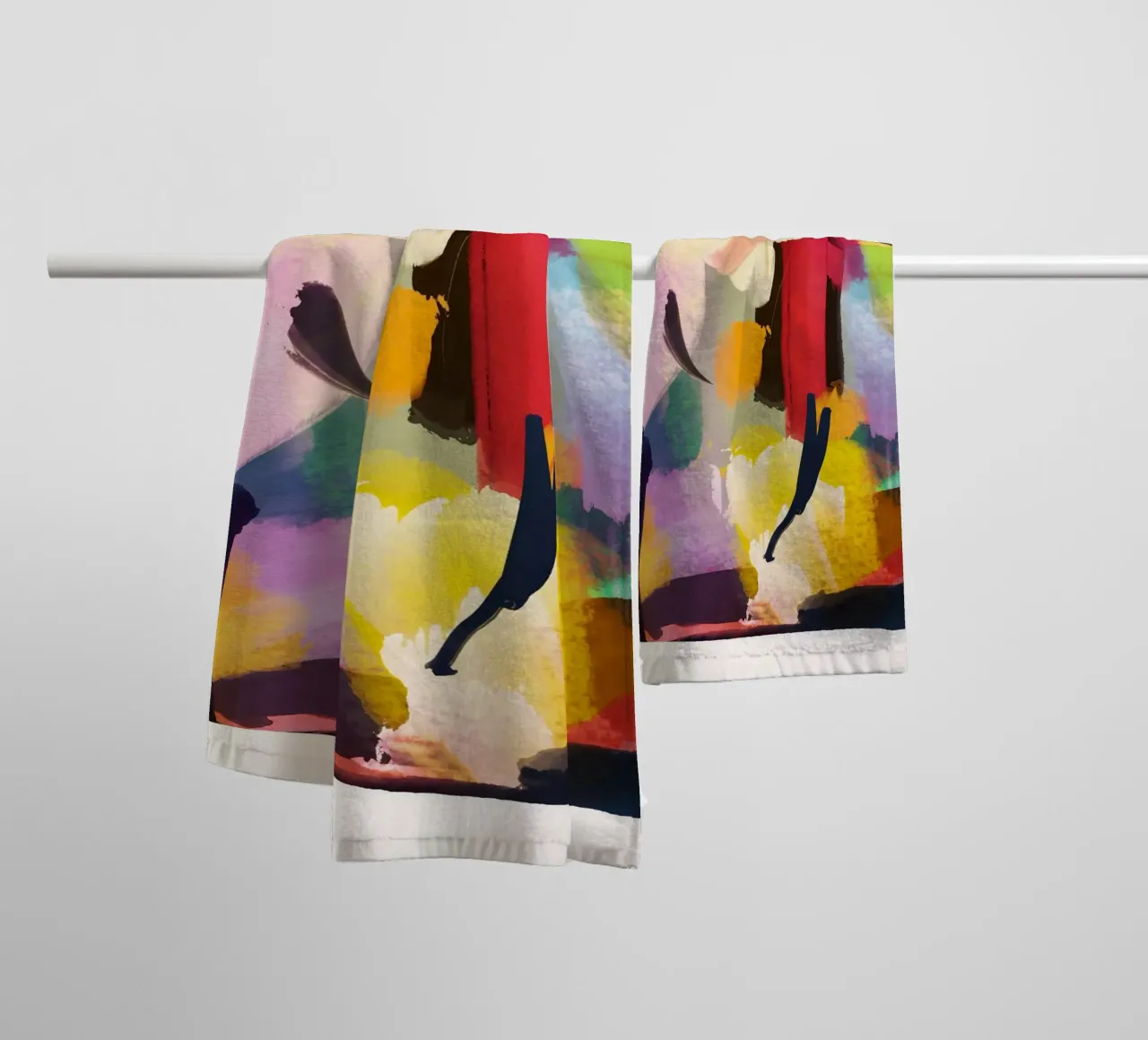 Abstract Painting 5 towel by LeaDArt
