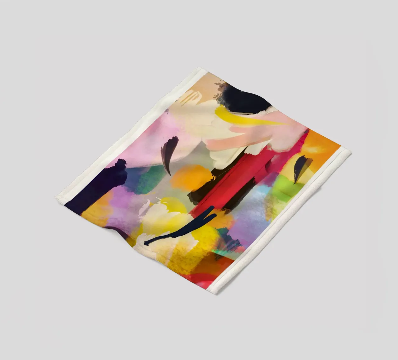 Pittura astratta 5 coperta in pile da LeaDArt