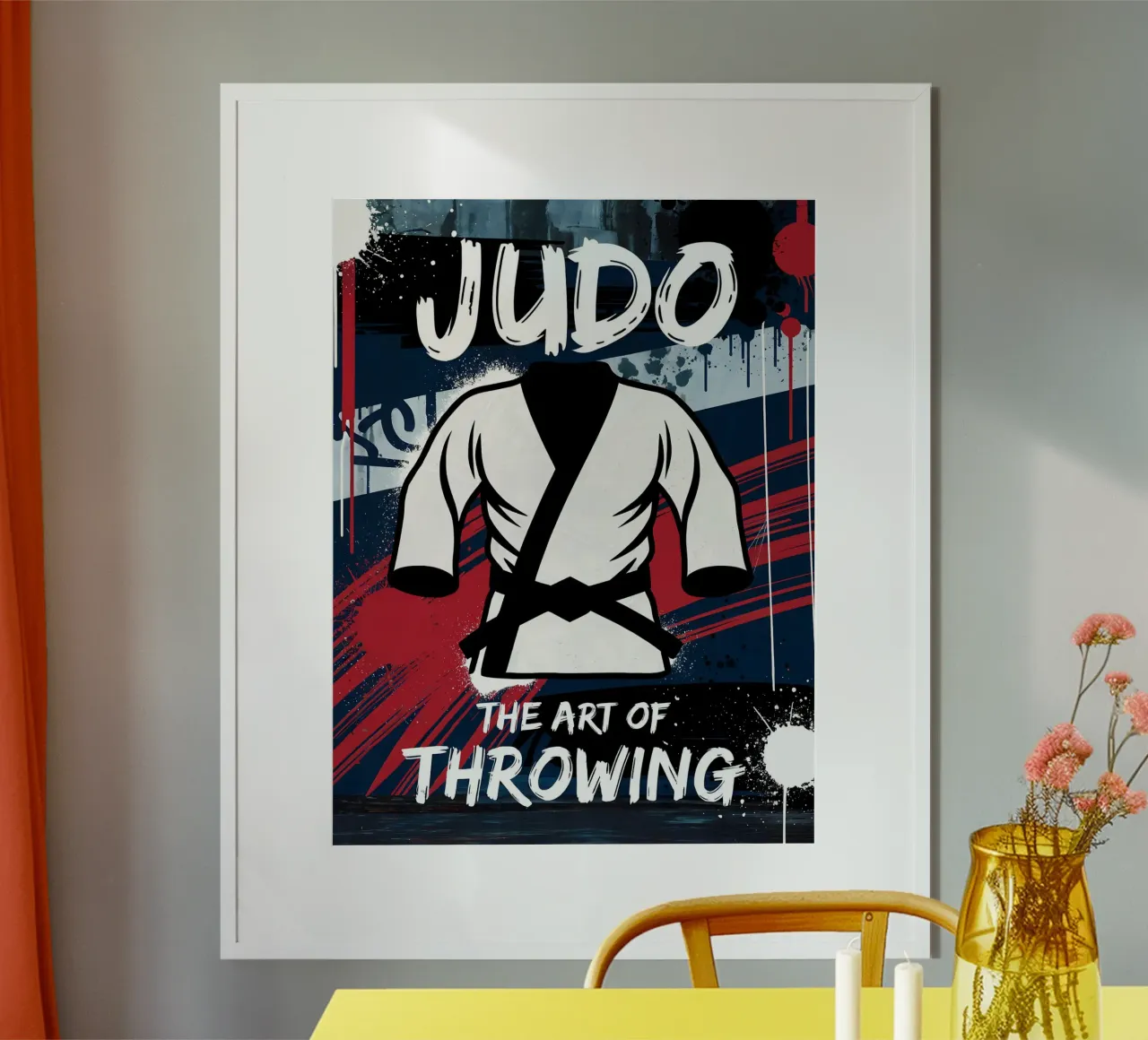 Judo: l'arte del lancio poster con telaio in alluminio da GameDay Studio