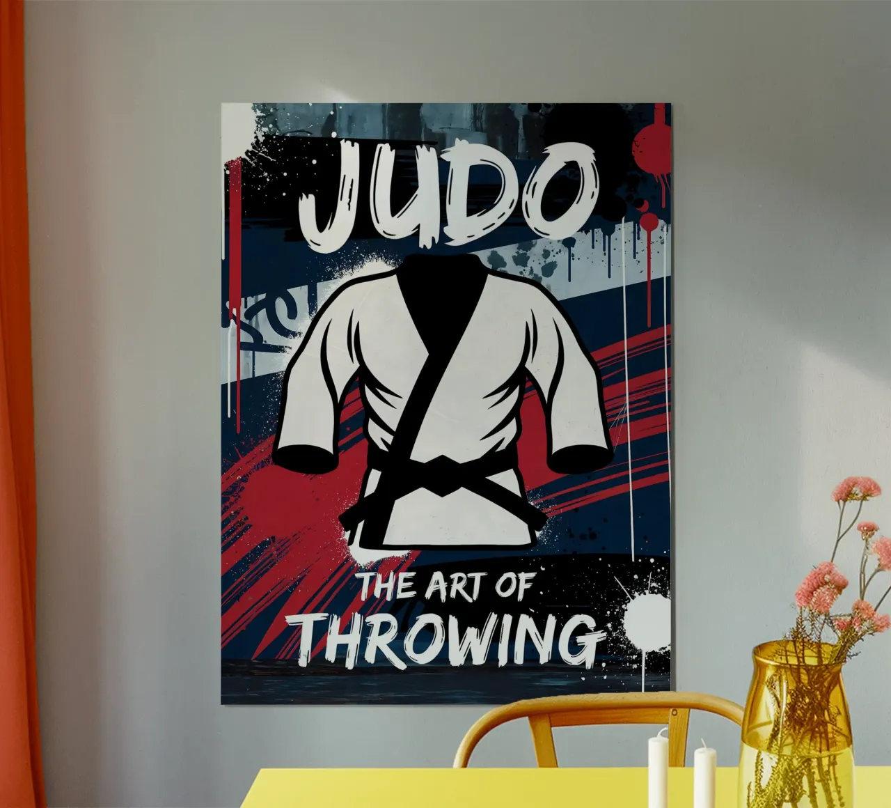 Judo: l'arte del lancio poster con telaio in alluminio da GameDay Studio