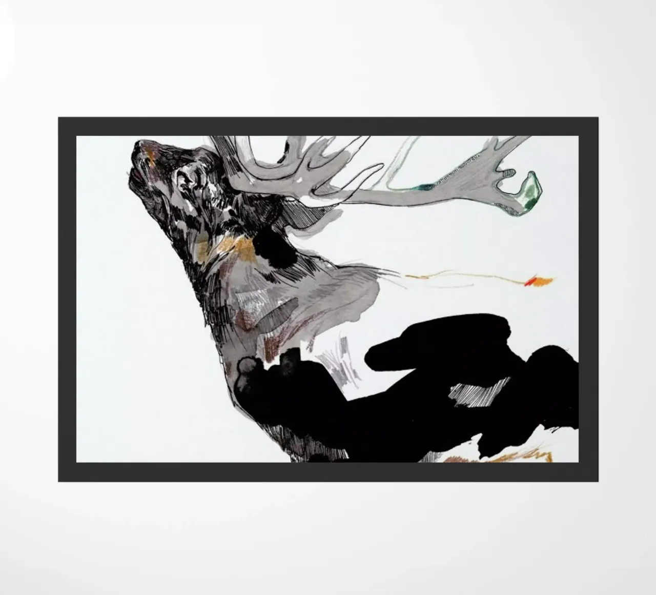 Hirsch 1 doormat by Mala Alani