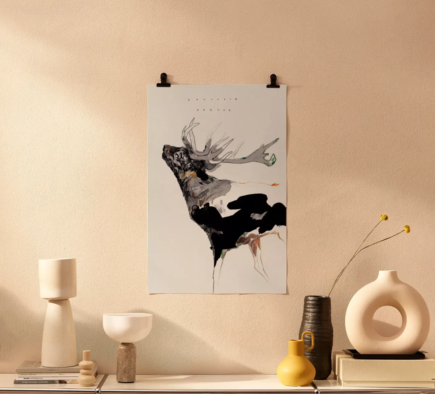 Hirsch 1 poster by Mala Alani