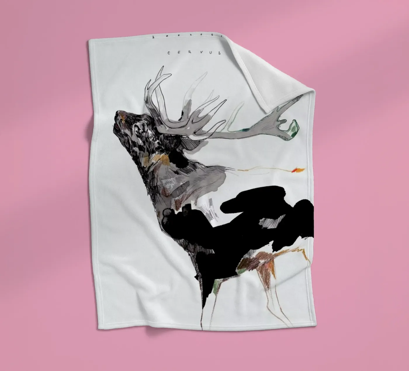 Hirsch 1 fleecedeken van Mala Alani