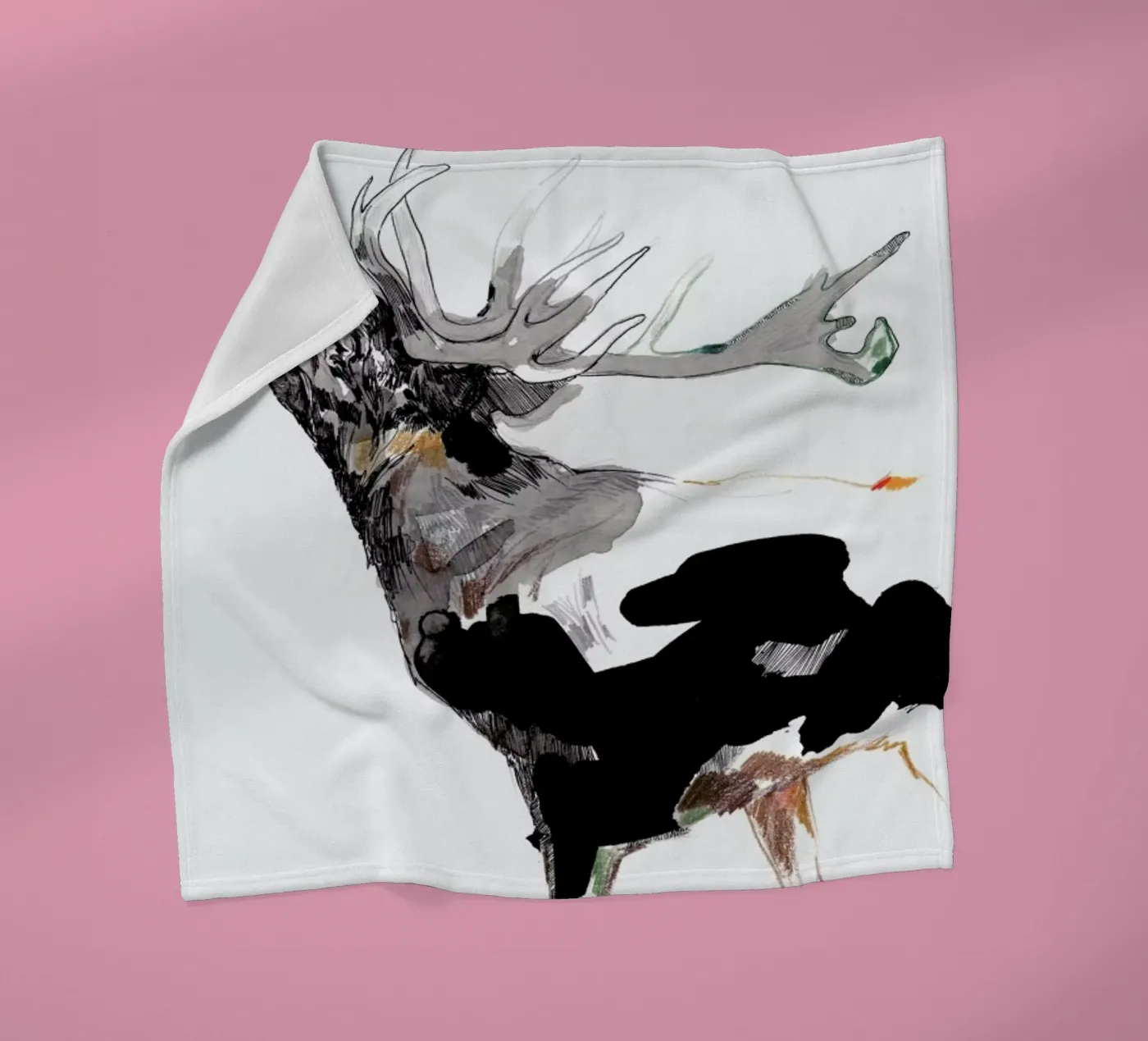 Hirsch 1 fleecedeken van Mala Alani