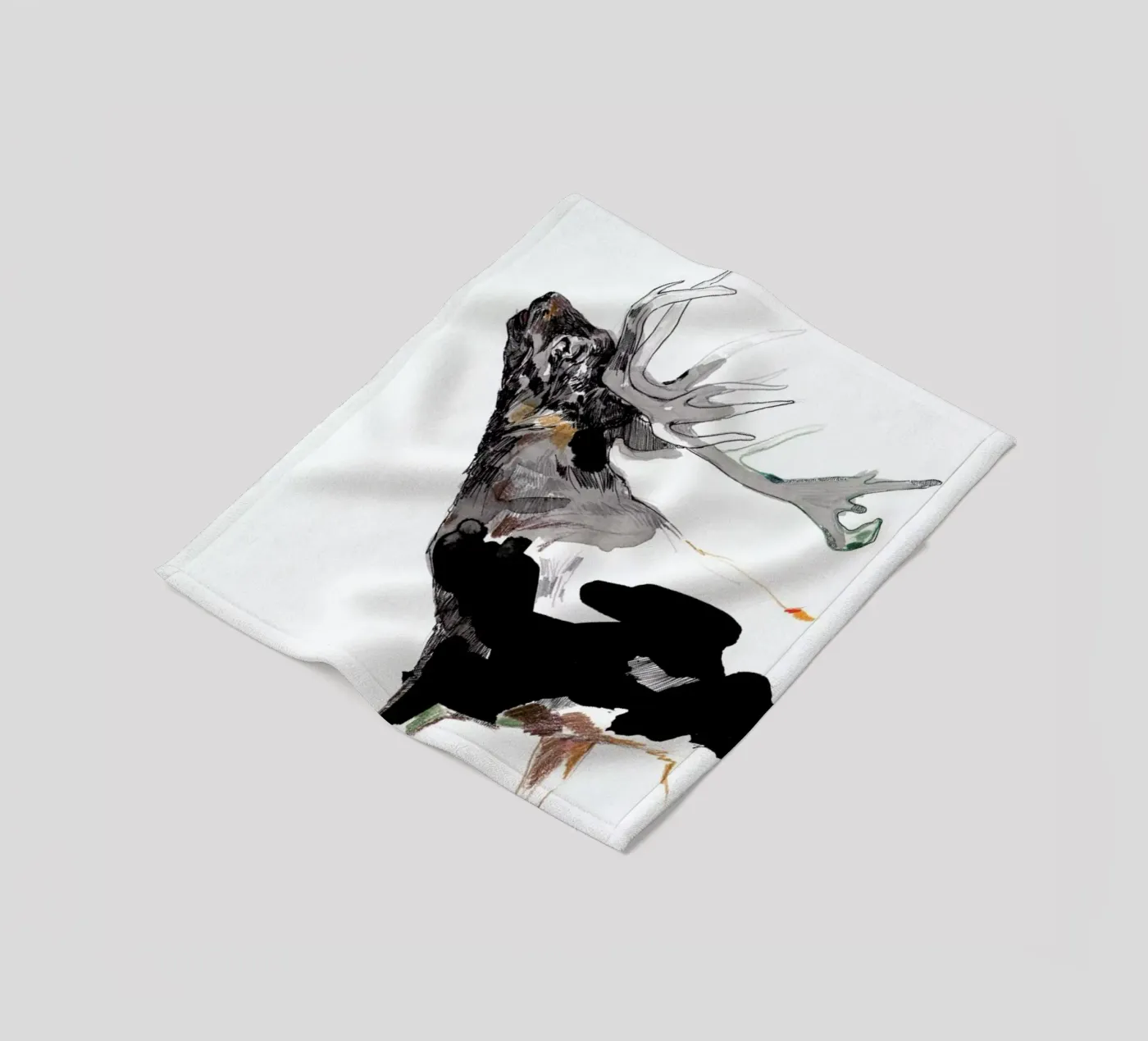 Hirsch 1 fleecedeken van Mala Alani