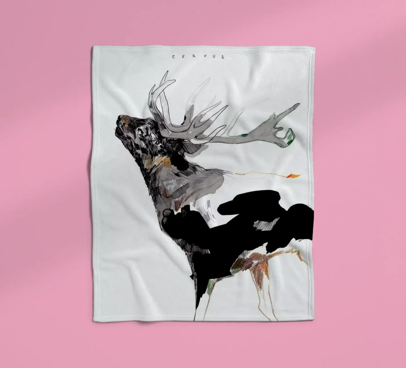 Hirsch 1 fleecedeken van Mala Alani