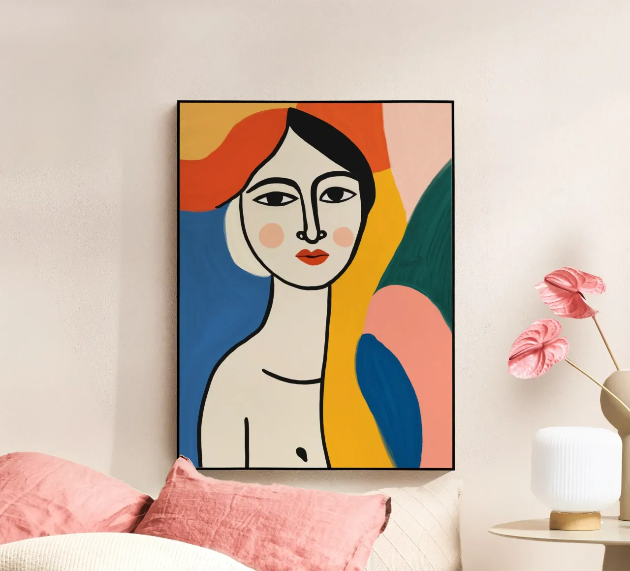 Porträt einer indischen Dame Acryl-Glas von Little Dean