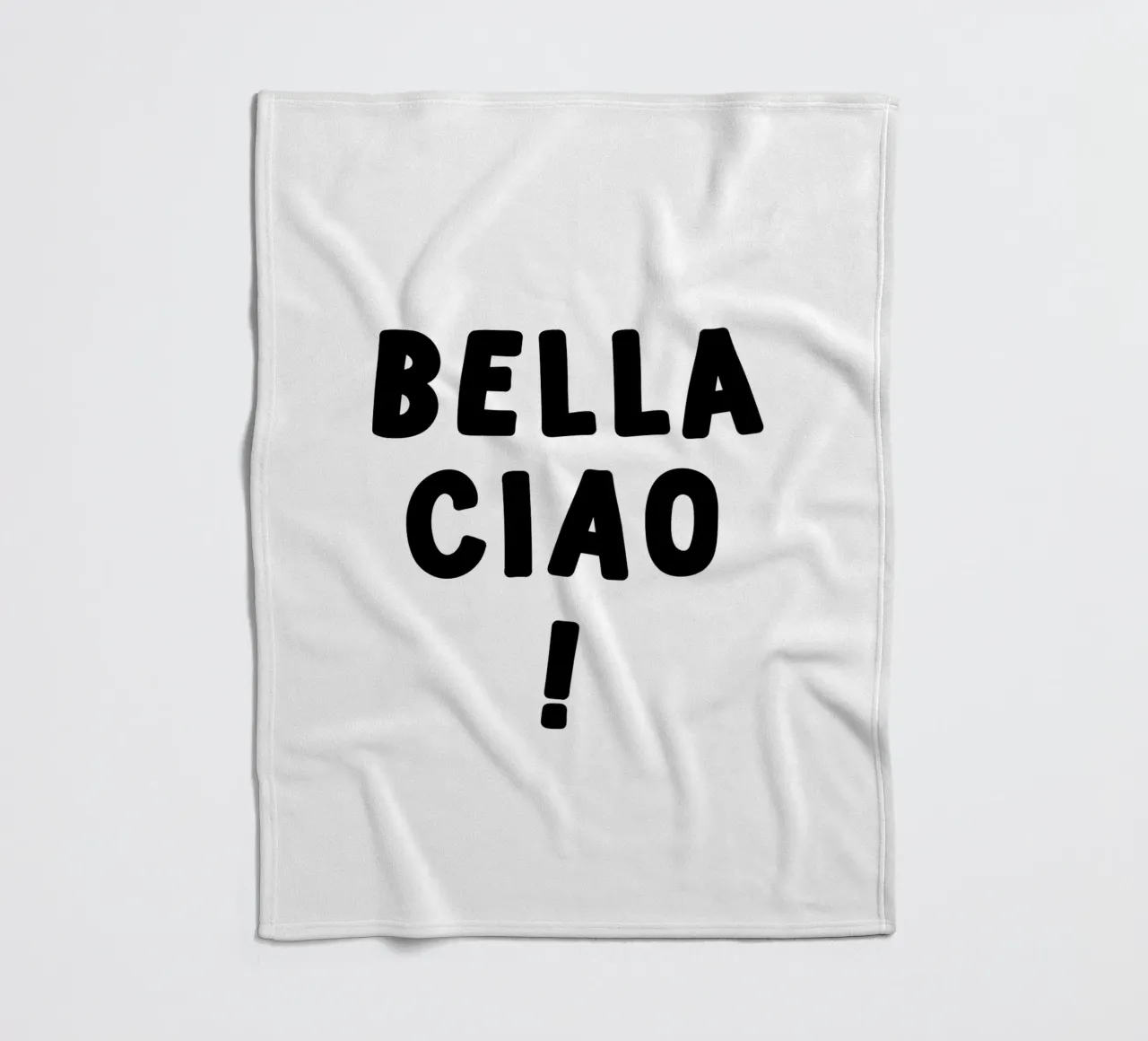 Bella Ciao coperta in pile da YV TYPOGRAPHY