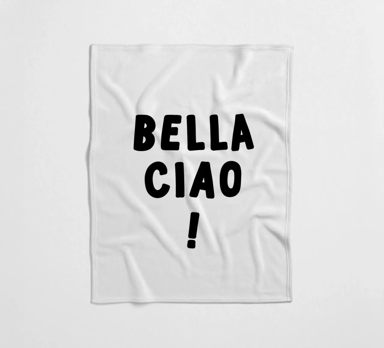 Bella Ciao coperta in pile da YV TYPOGRAPHY