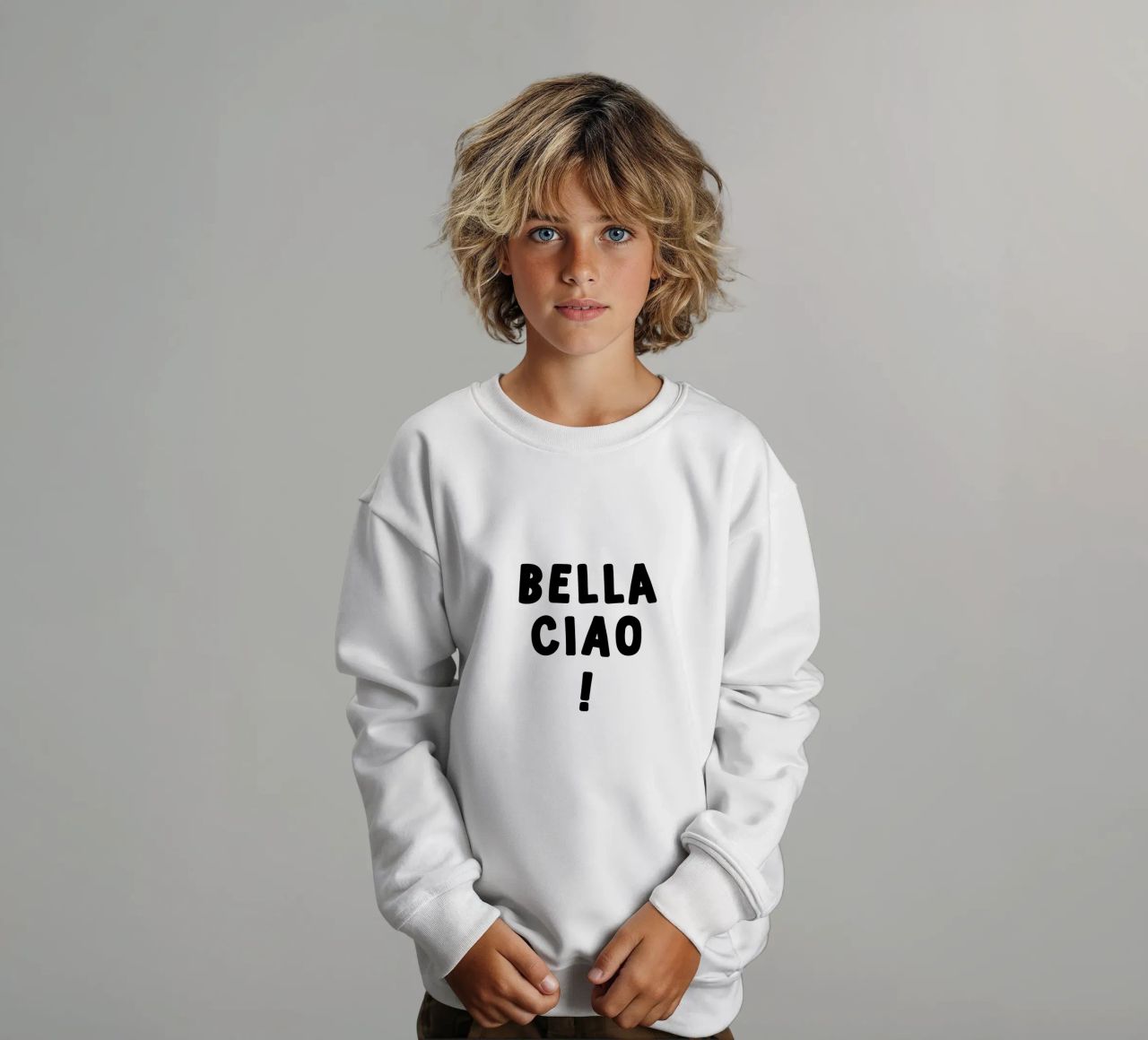 Bella Ciao felpa bambino da YV TYPOGRAPHY