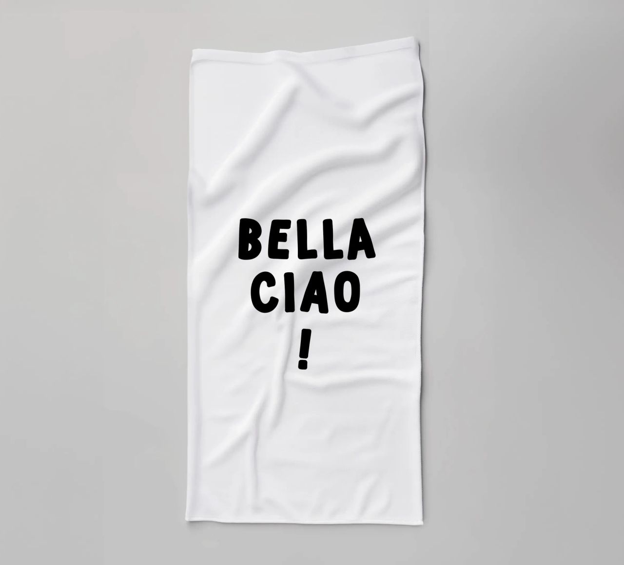 Bella Ciao asciugamano da bagno da YV TYPOGRAPHY