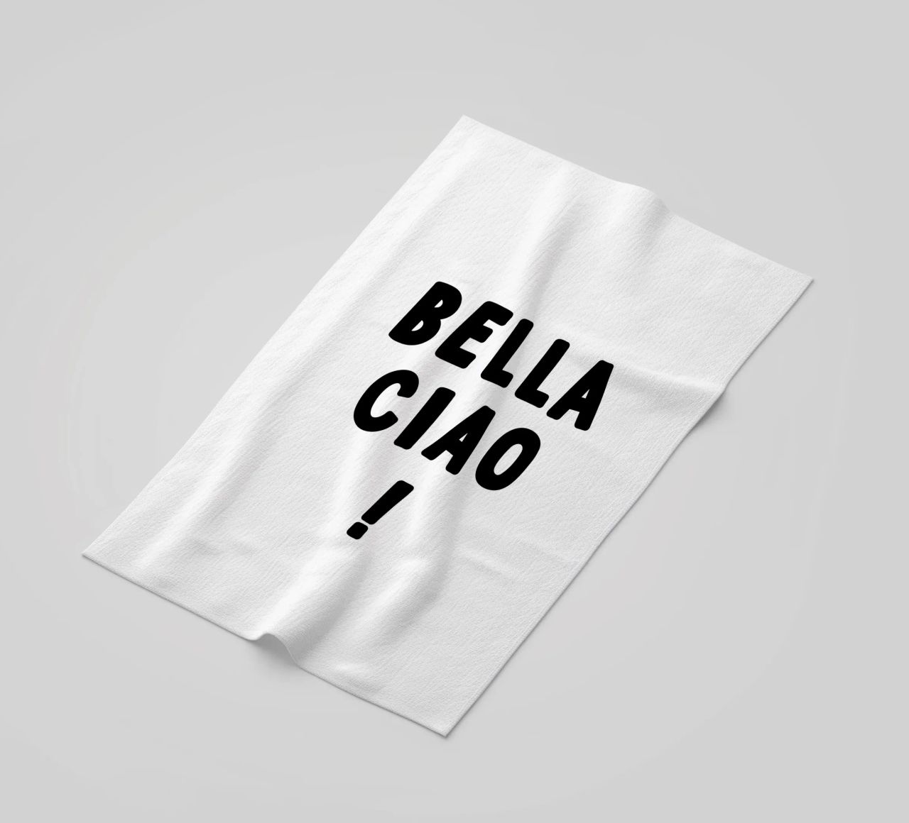 Bella Ciao telo mare da YV TYPOGRAPHY