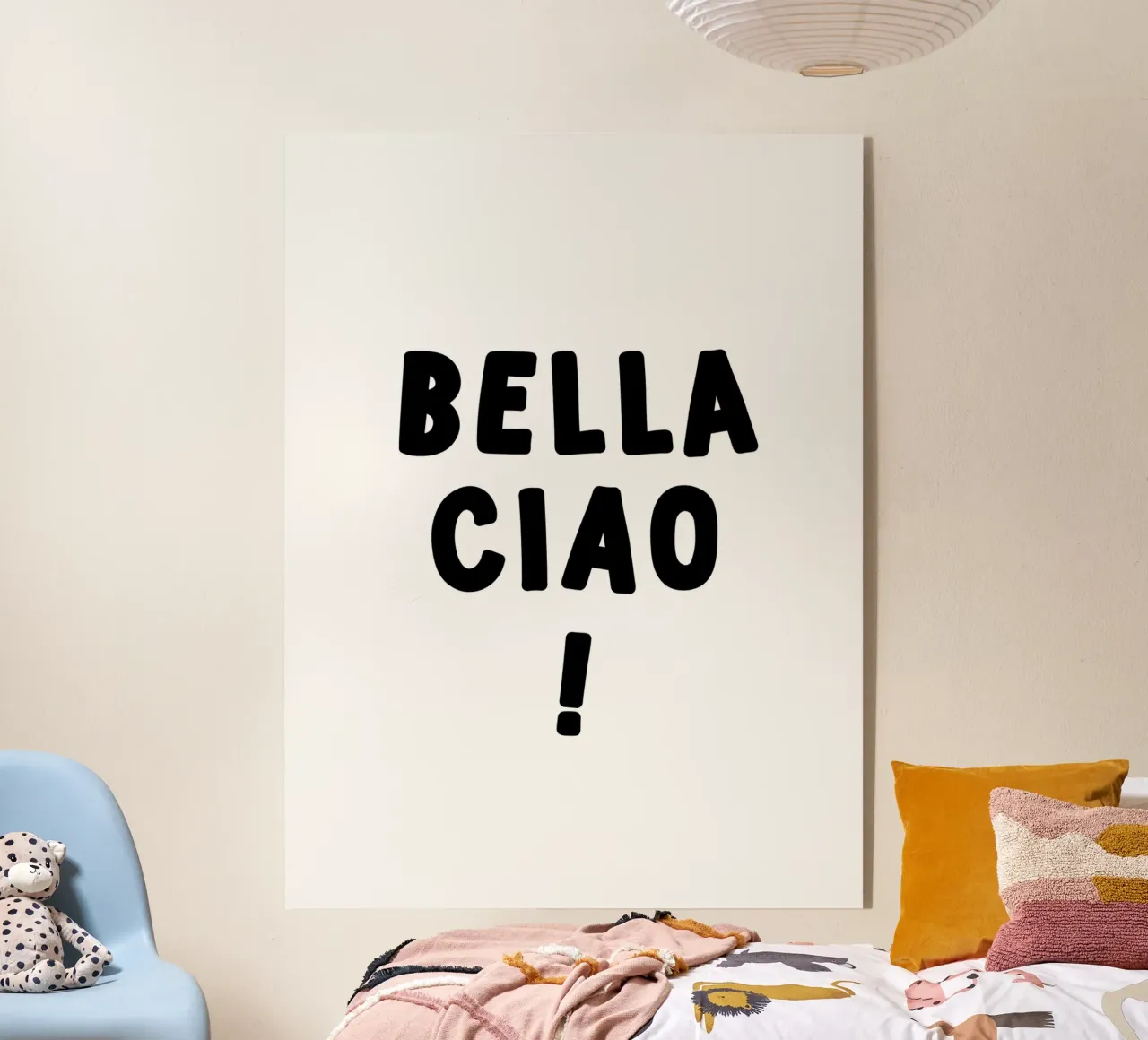 Bella Ciao plexiglass da YV TYPOGRAPHY