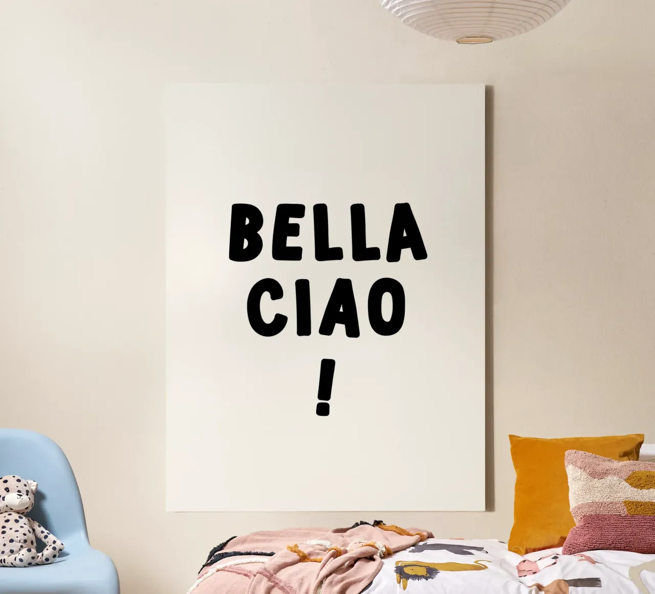 Bella Ciao tela con Cornice a cassetta da YV TYPOGRAPHY