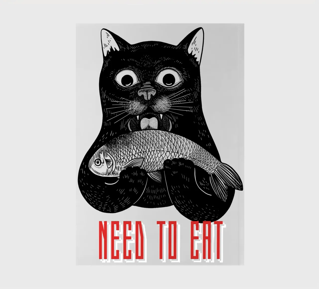 CAT NEED TO EAT notebook by ririedis