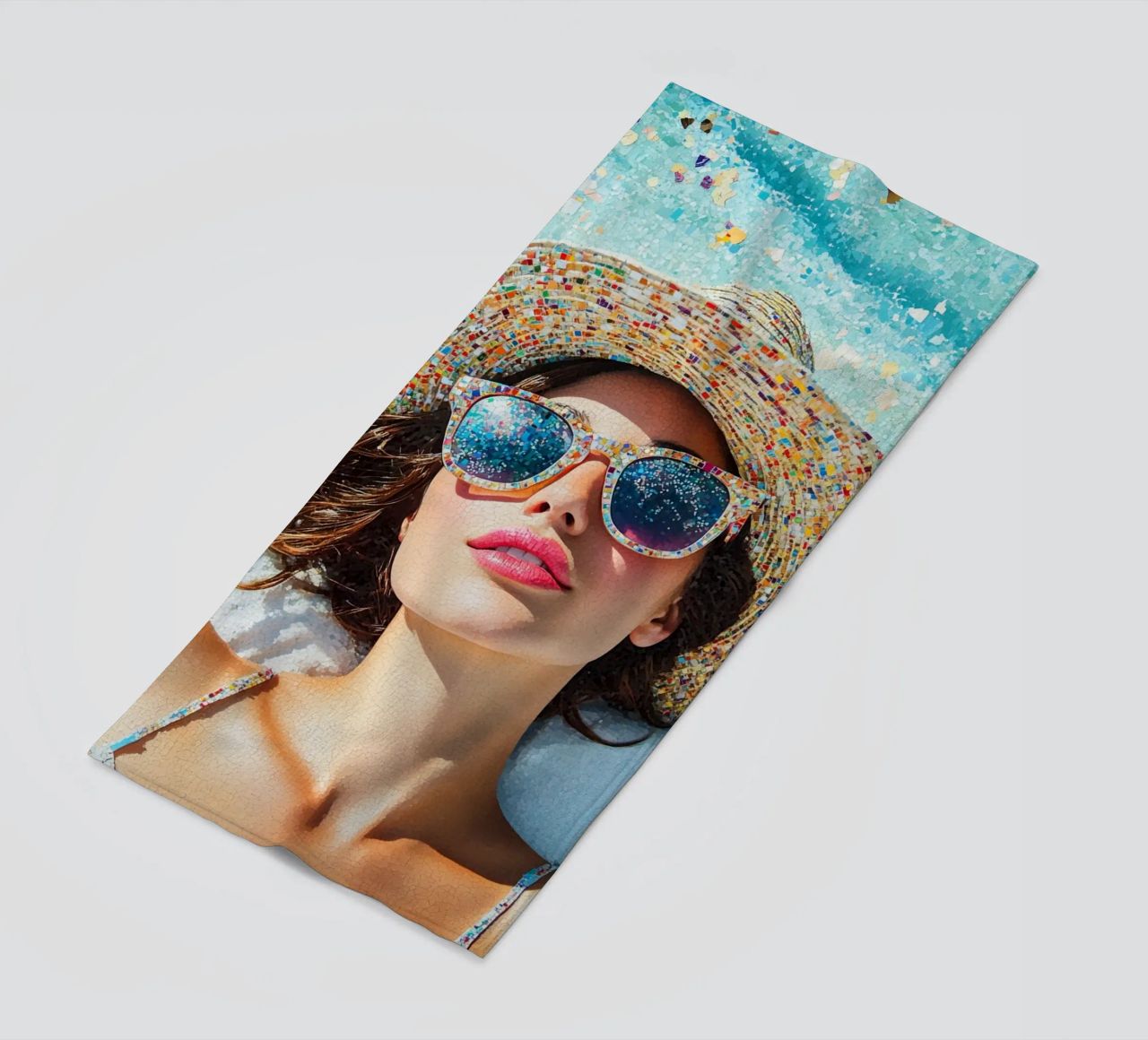 Eleganza femminile estiva telo mare da Carinaprint