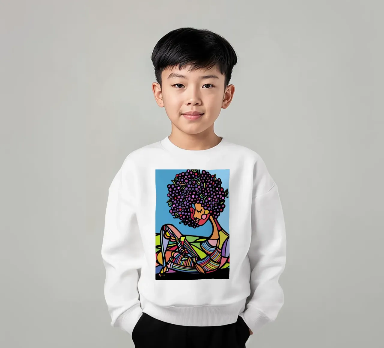 Afro felpa bambino da Ninhol