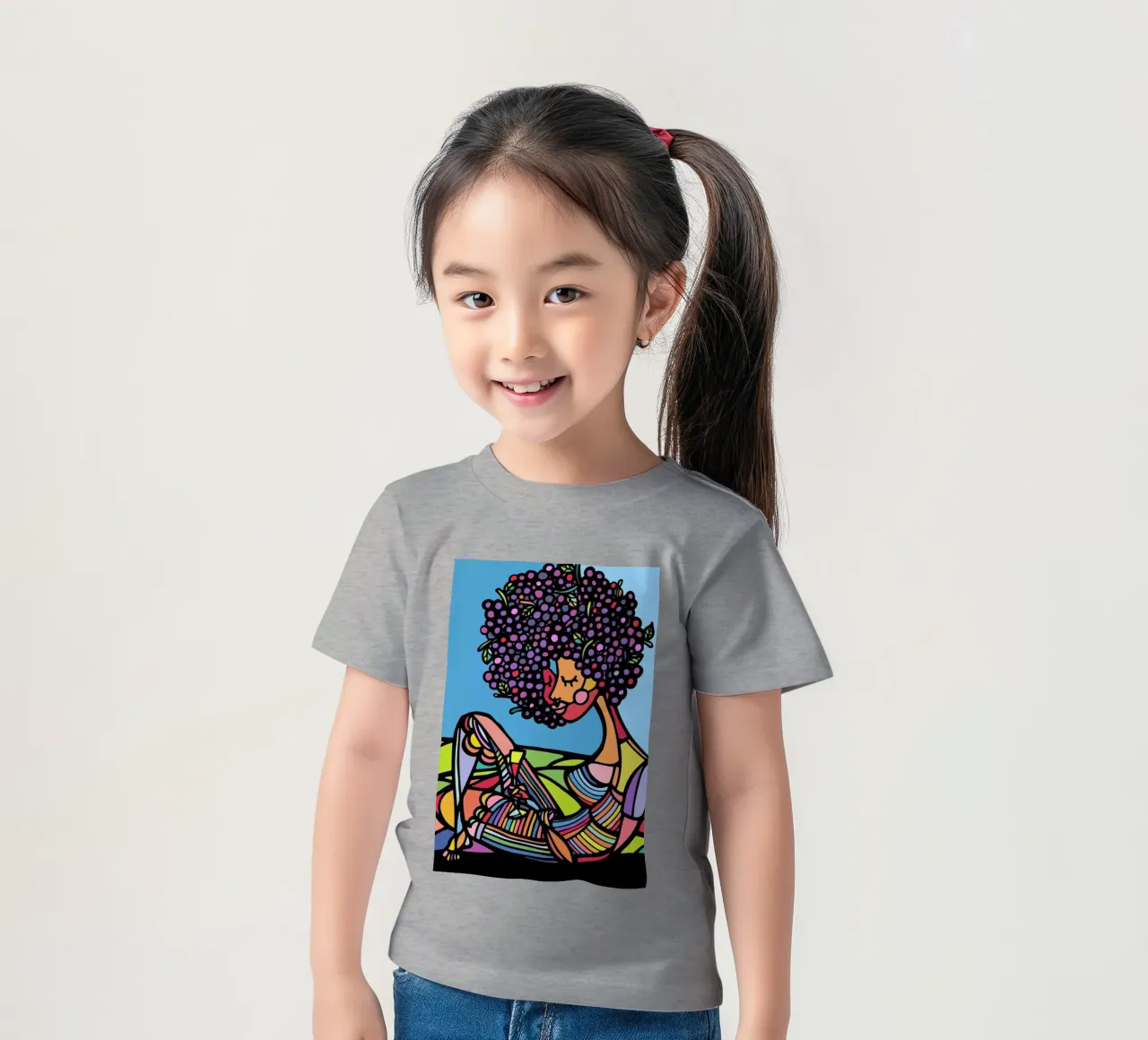 Afro t-shirt bambini da Ninhol