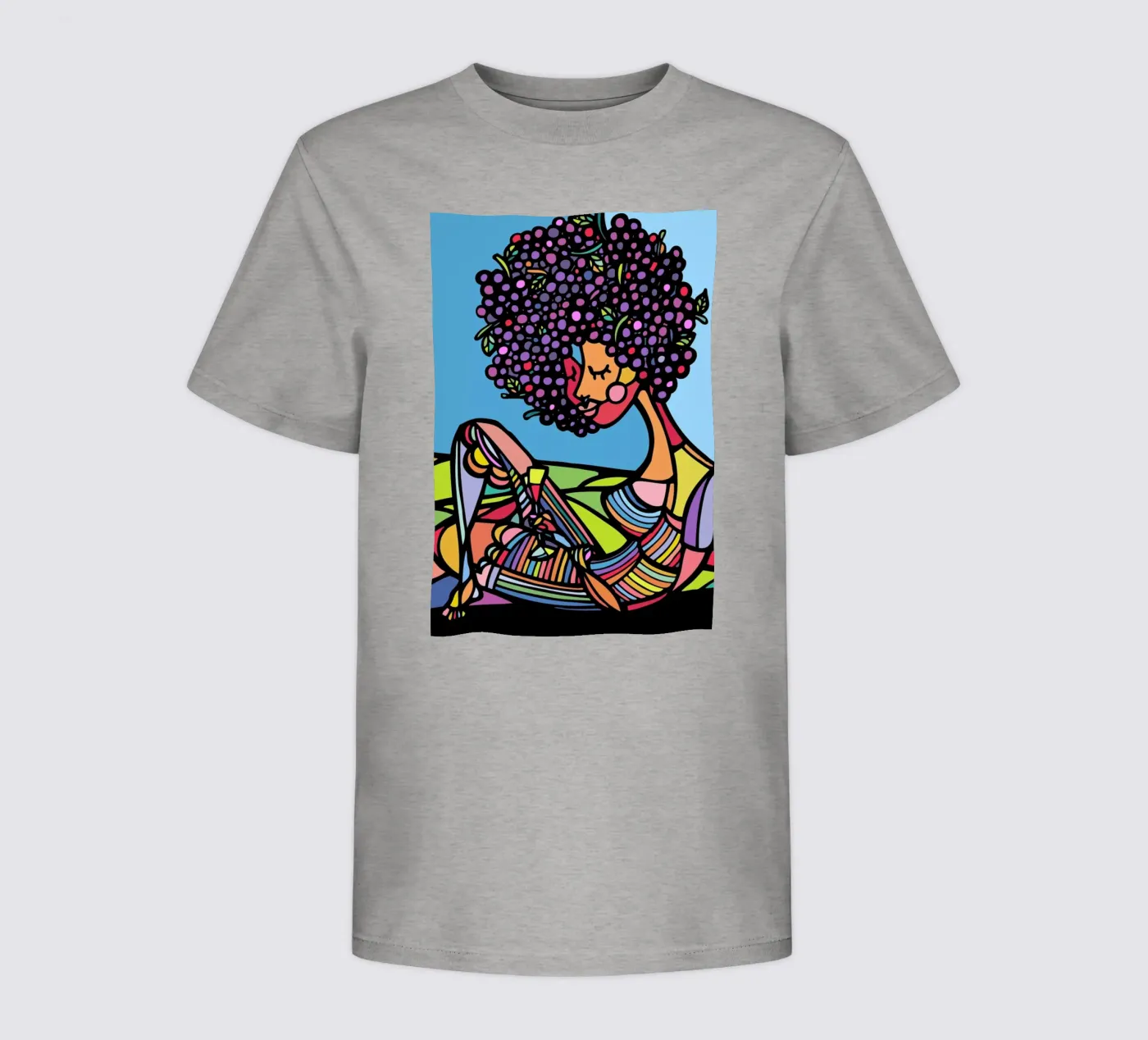 Afro kinder t-shirt van Ninhol